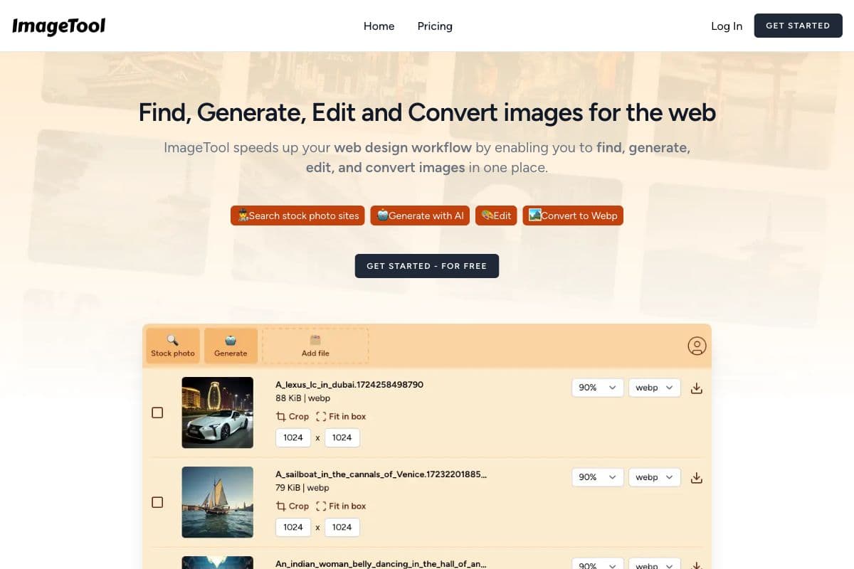 ImageTool: Comprehensive Image Management for Web Design