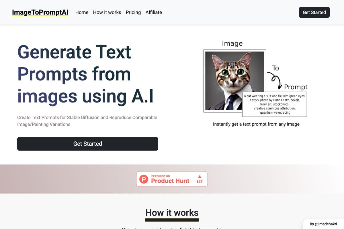 ImageToPromptAI - Generate Text Prompts from Images