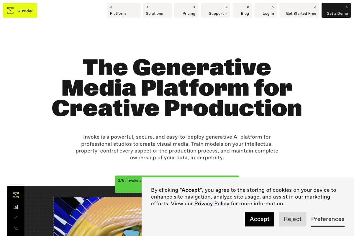 Invoke: The Generative Media Platform for Creative Production