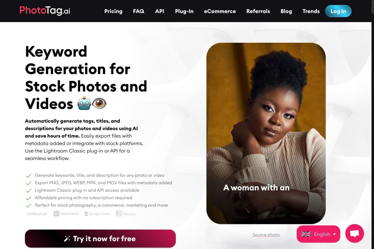 PhotoTag.ai - AI-Powered Keyword Generation for Photos and Videos