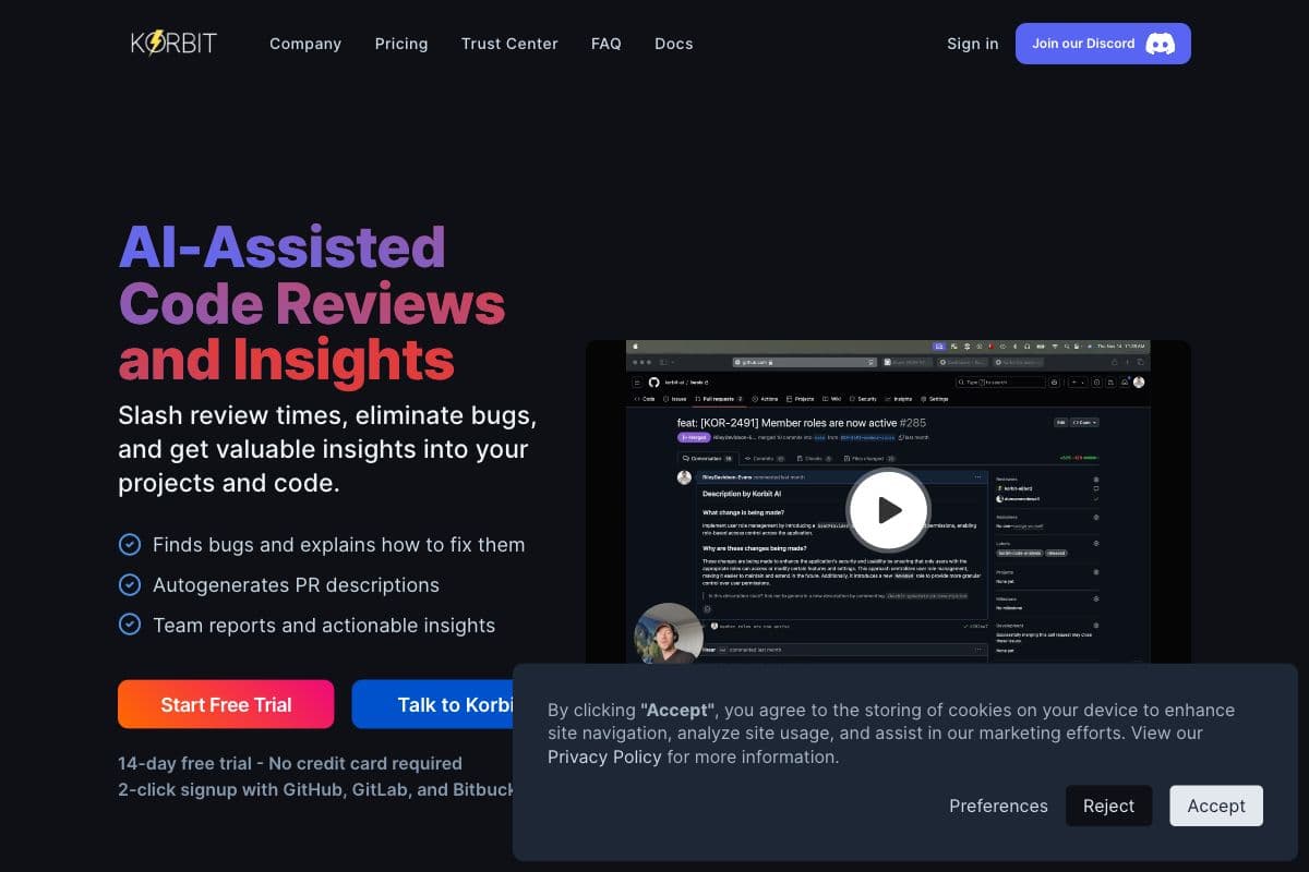 Korbit - AI-Assisted Code Reviews