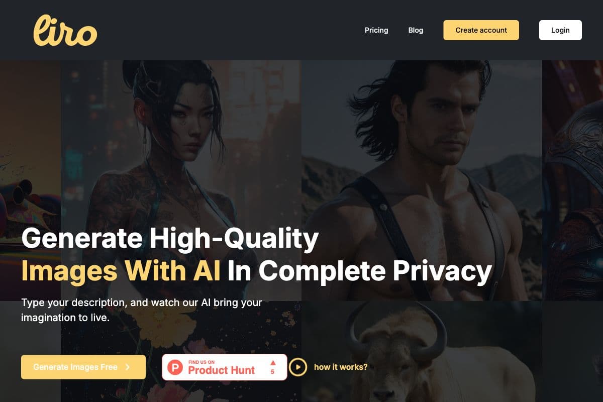 Liro.ai - AI-Powered Image Generation Tool