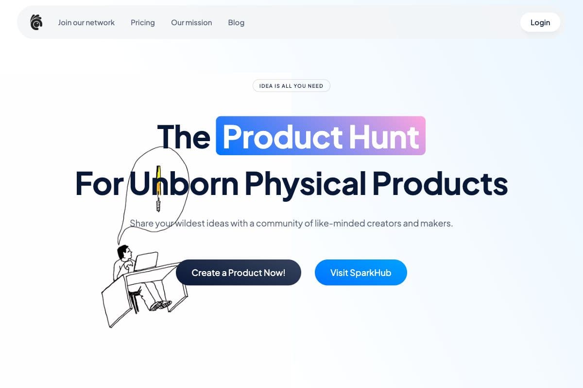 The Product Hunt for Unborn Physical Products - SparkHub