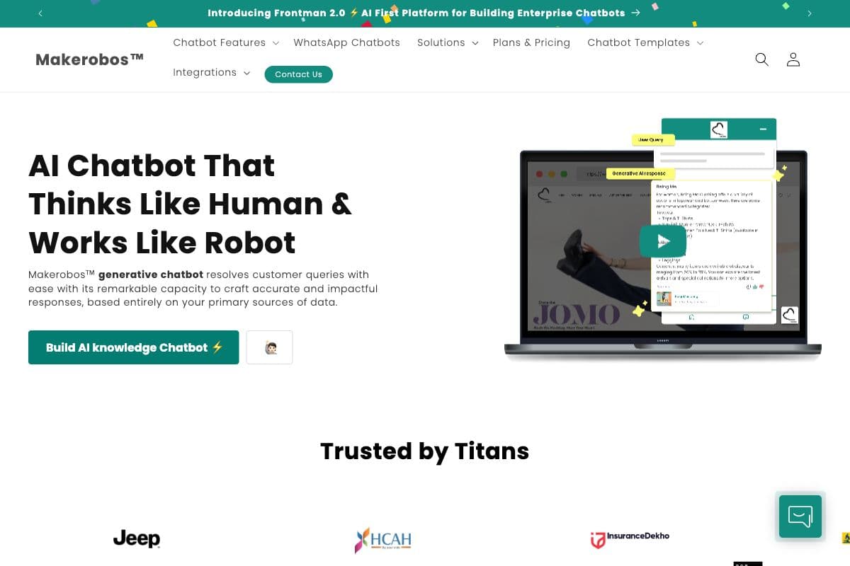 Introducing Frontman 2.0 - AI First Platform for Building Enterprise Chatbots