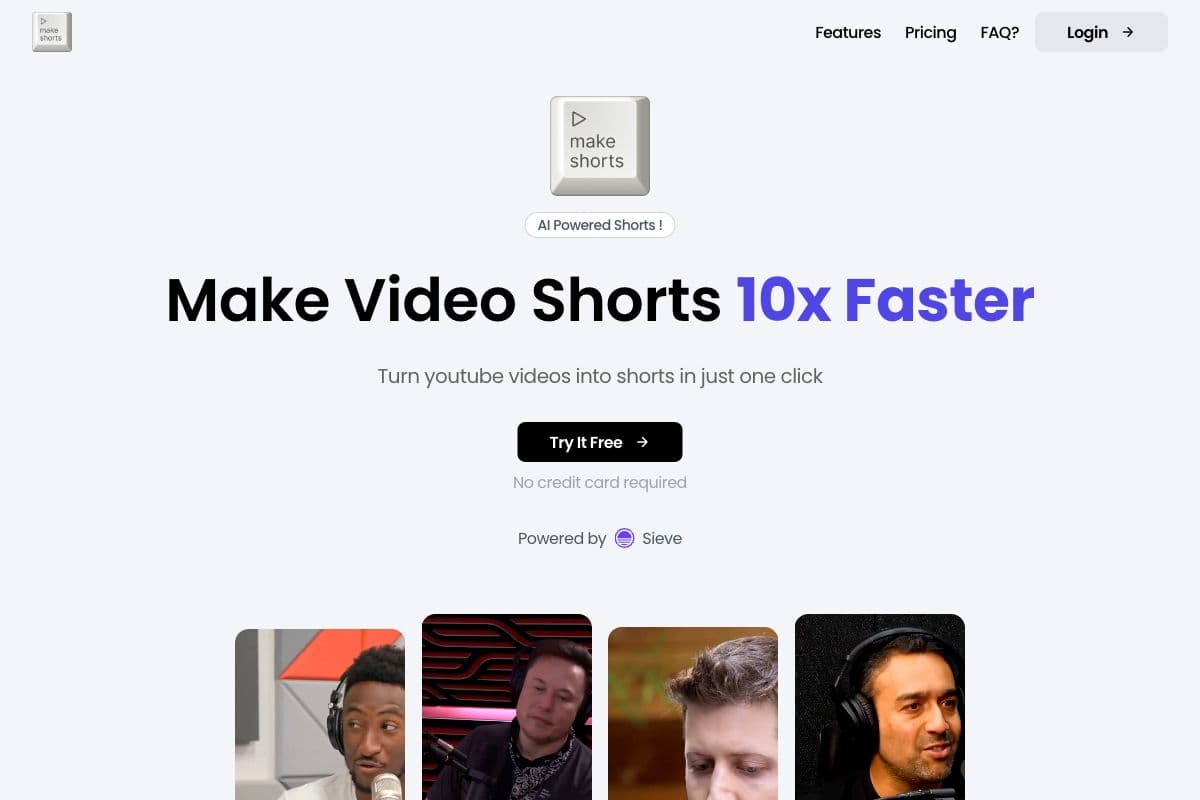 MakeShorts - AI Powered Shorts Creation Tool