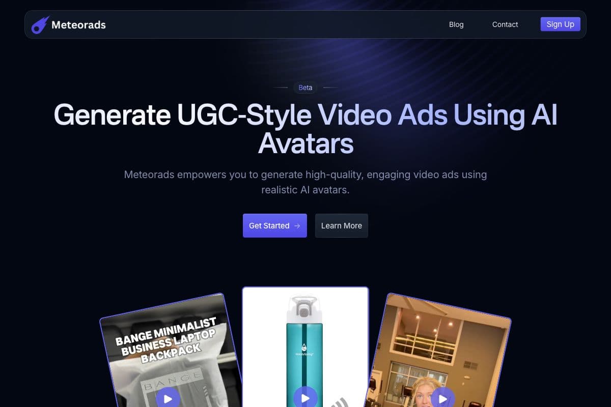 Meteorads: AI-Powered Video Ad Creation