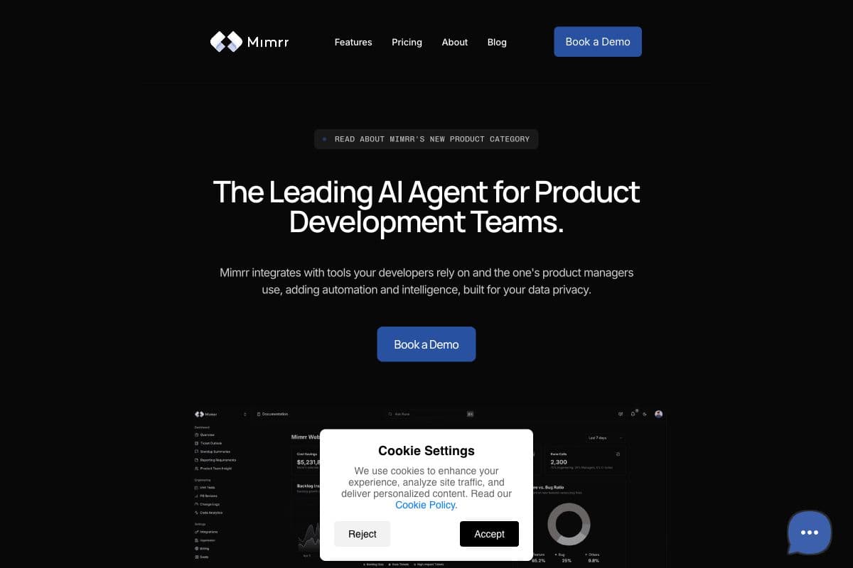 Mimrr - The Leading AI Agent for Product Development Teams