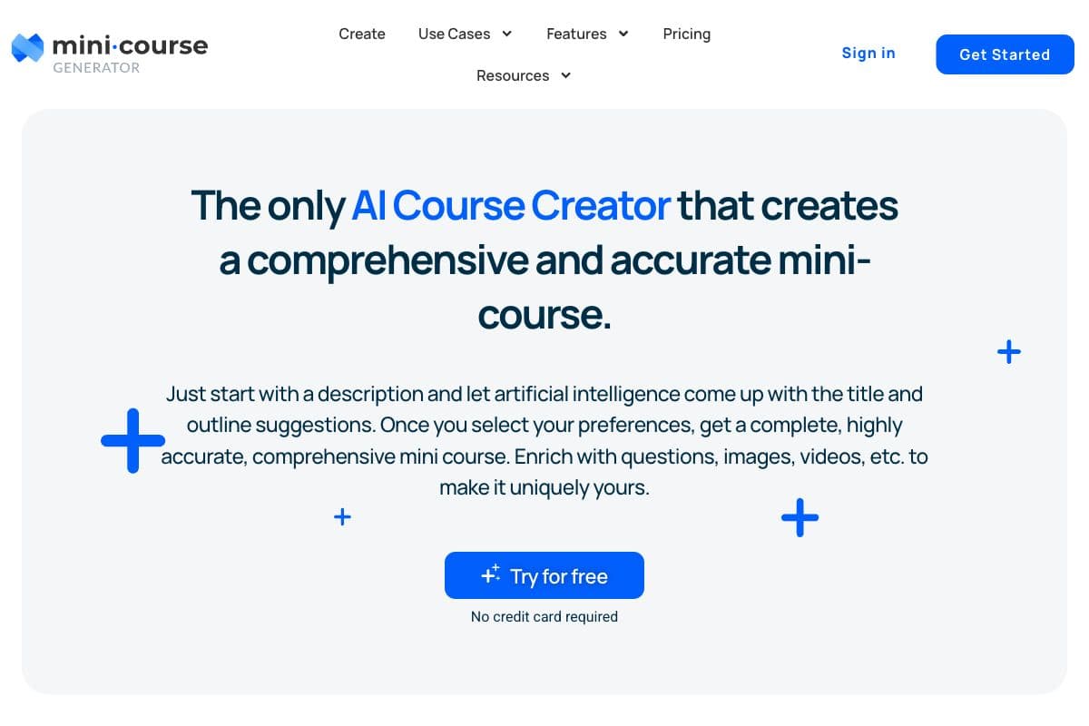 AI Course Creator - Your Comprehensive Mini-Course Builder