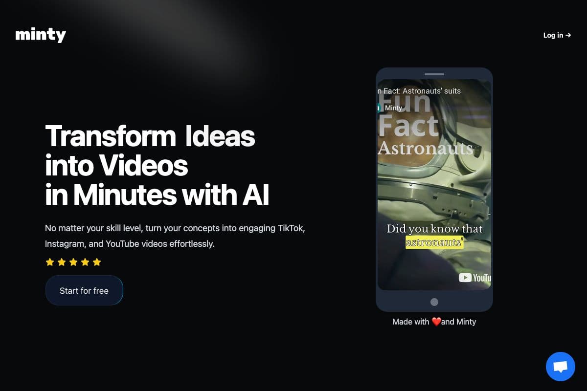 Minty: AI Video Creation Platform