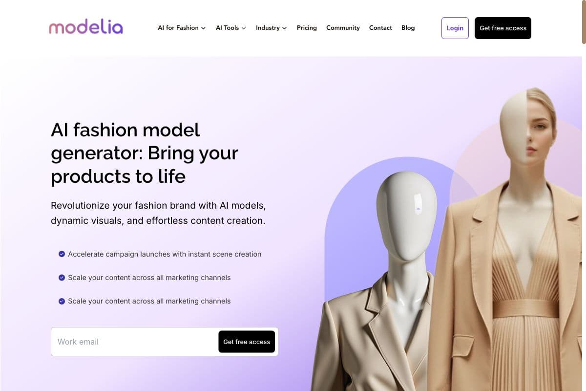 Modelia - AI-Generated Fashion Models for E-commerce