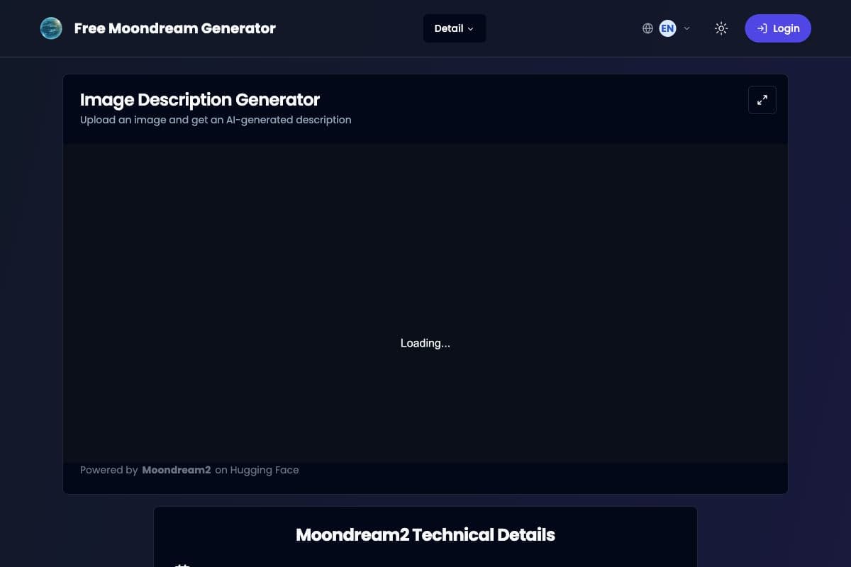 Free Moondream Generator