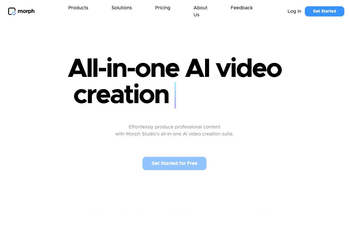 Morph Studio: All-in-one AI Video Creation Suite