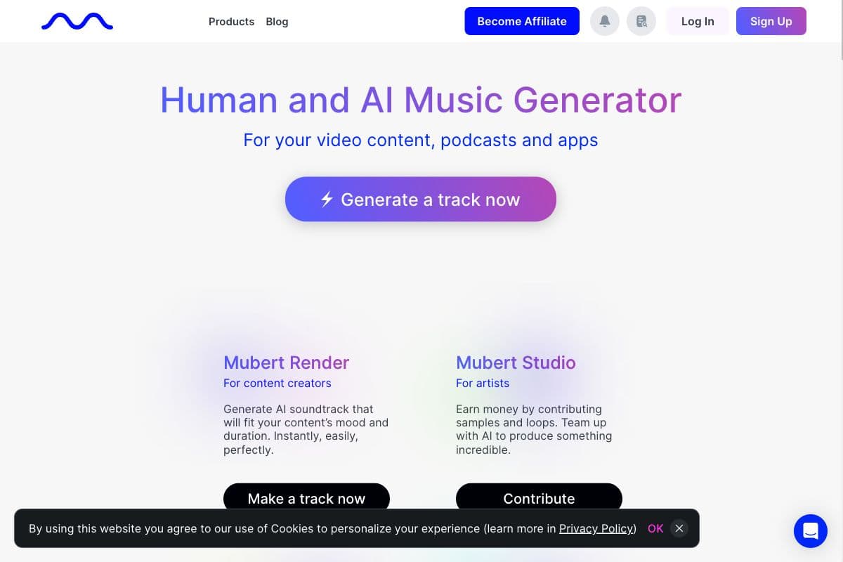 Mubert - AI-Powered Music Generation