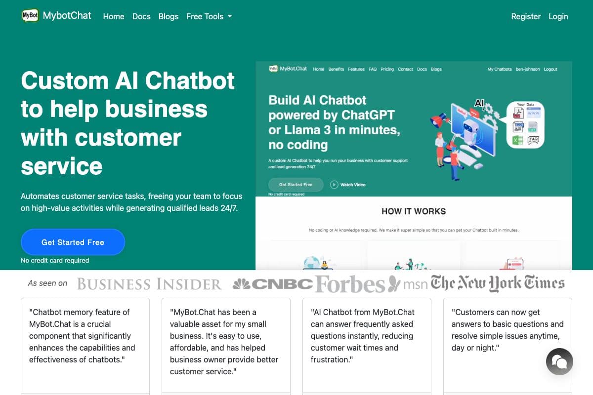 MyBot.Chat - Custom AI Chatbot for Business