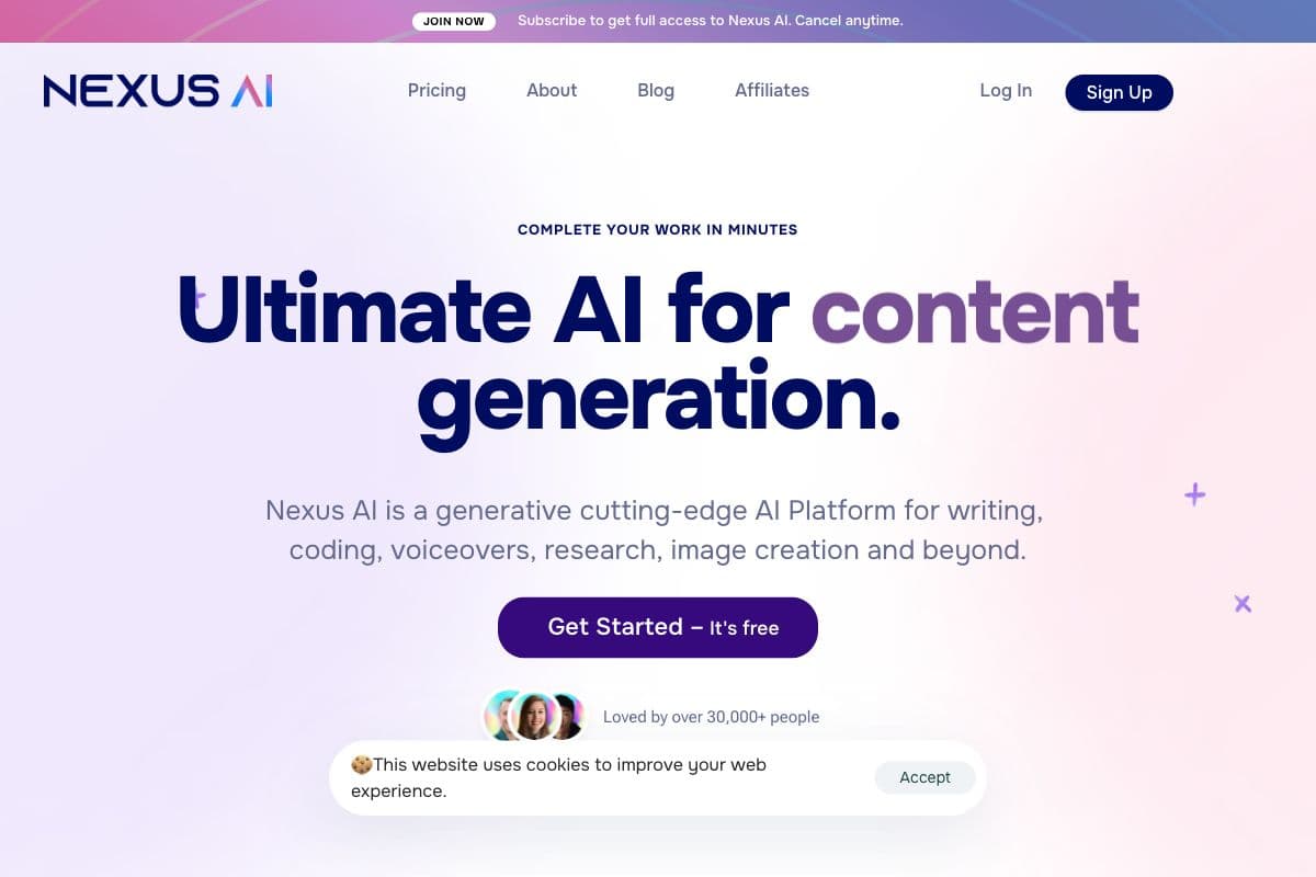 Nexus AI - Ultimate AI for Multi-purpose Content Generation