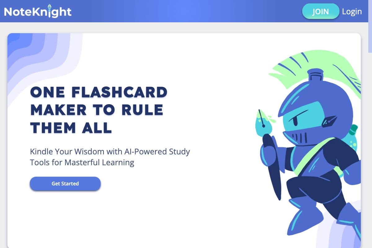 NoteKnight - AI-Powered Flashcard Maker