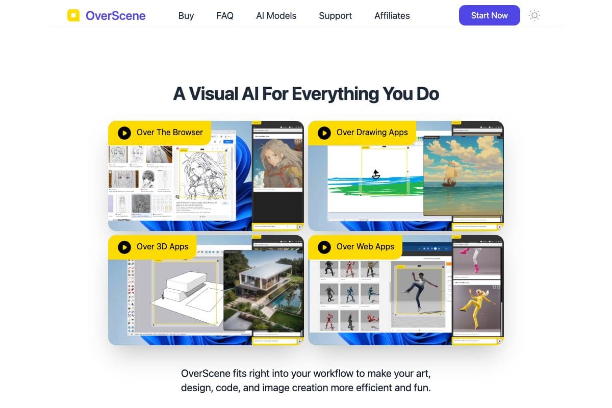 OverScene - Visual AI Tool for Creative Projects