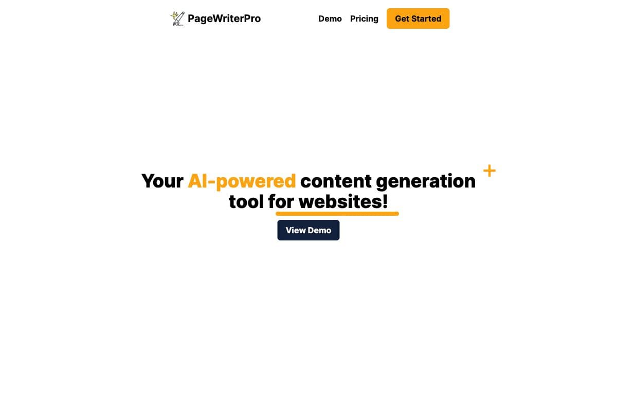 PageWriterPro - AI-Powered Content Generation Tool