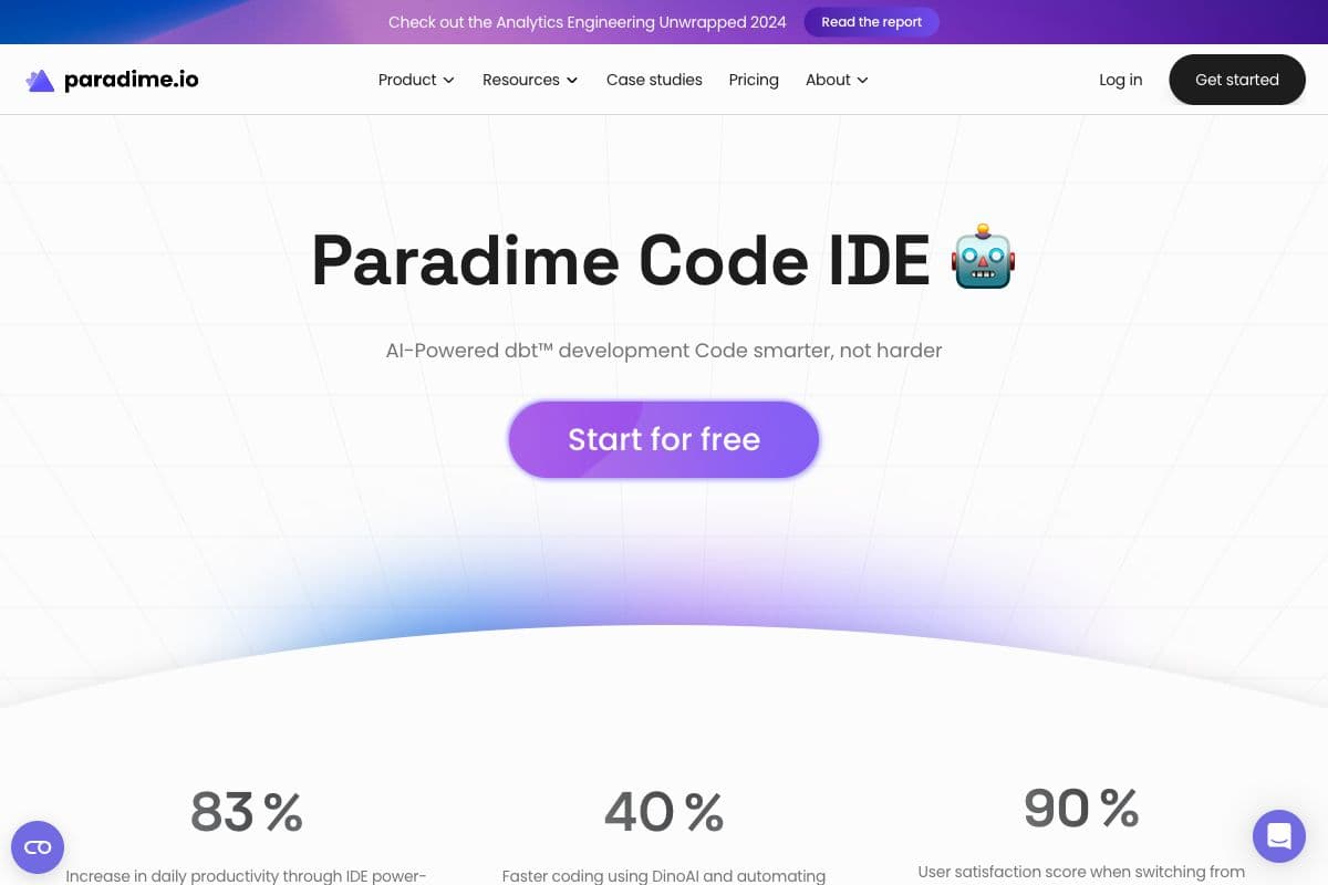 Paradime AI-Powered dbt™ Development Platform