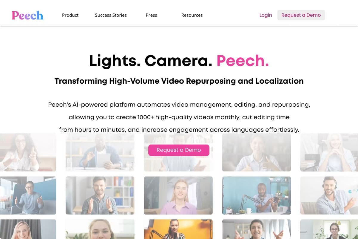 Peech - AI-Powered Video Management and Editing