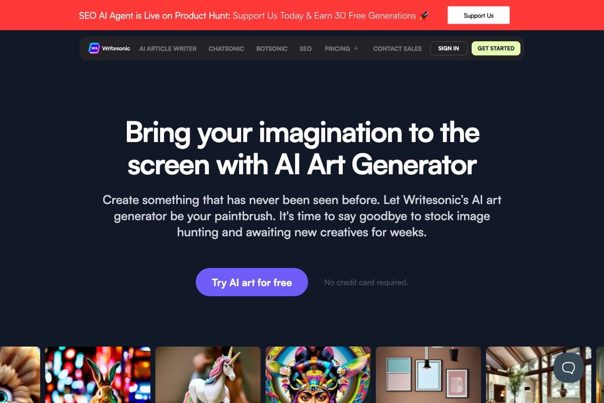 Writesonic's AI Art Generator - Photosonic