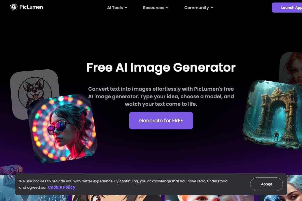 PicLumen - Free AI Image Generator and Editing Tools