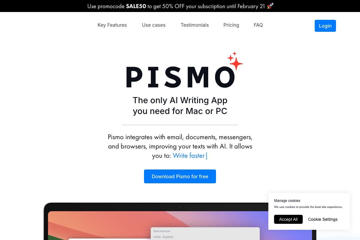 Pismo - The Ultimate AI Writing App