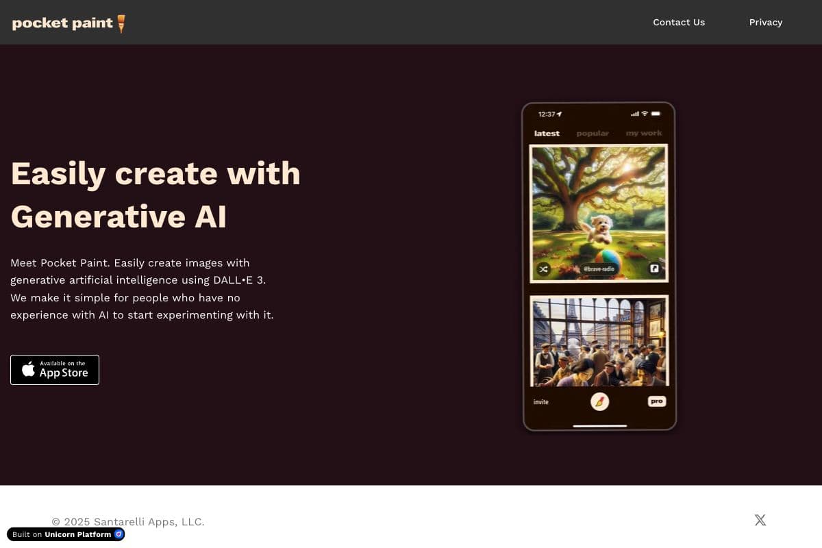 Pocket Paint - Generative AI Image Creator