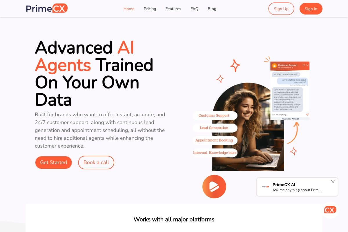 PrimeCX - AI Agents for Customer Support and Engagement