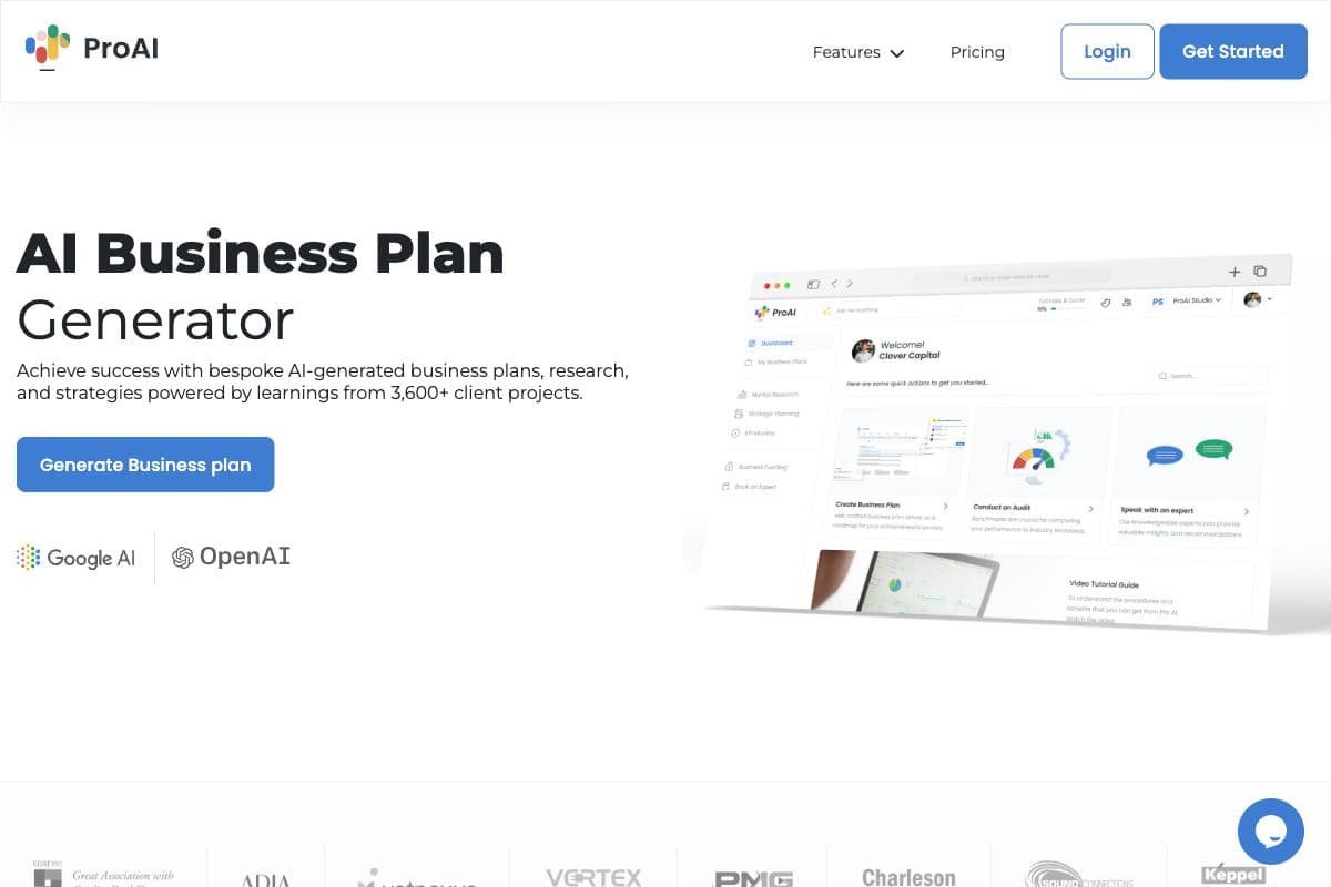 AI Business Plan Generator - ProAI