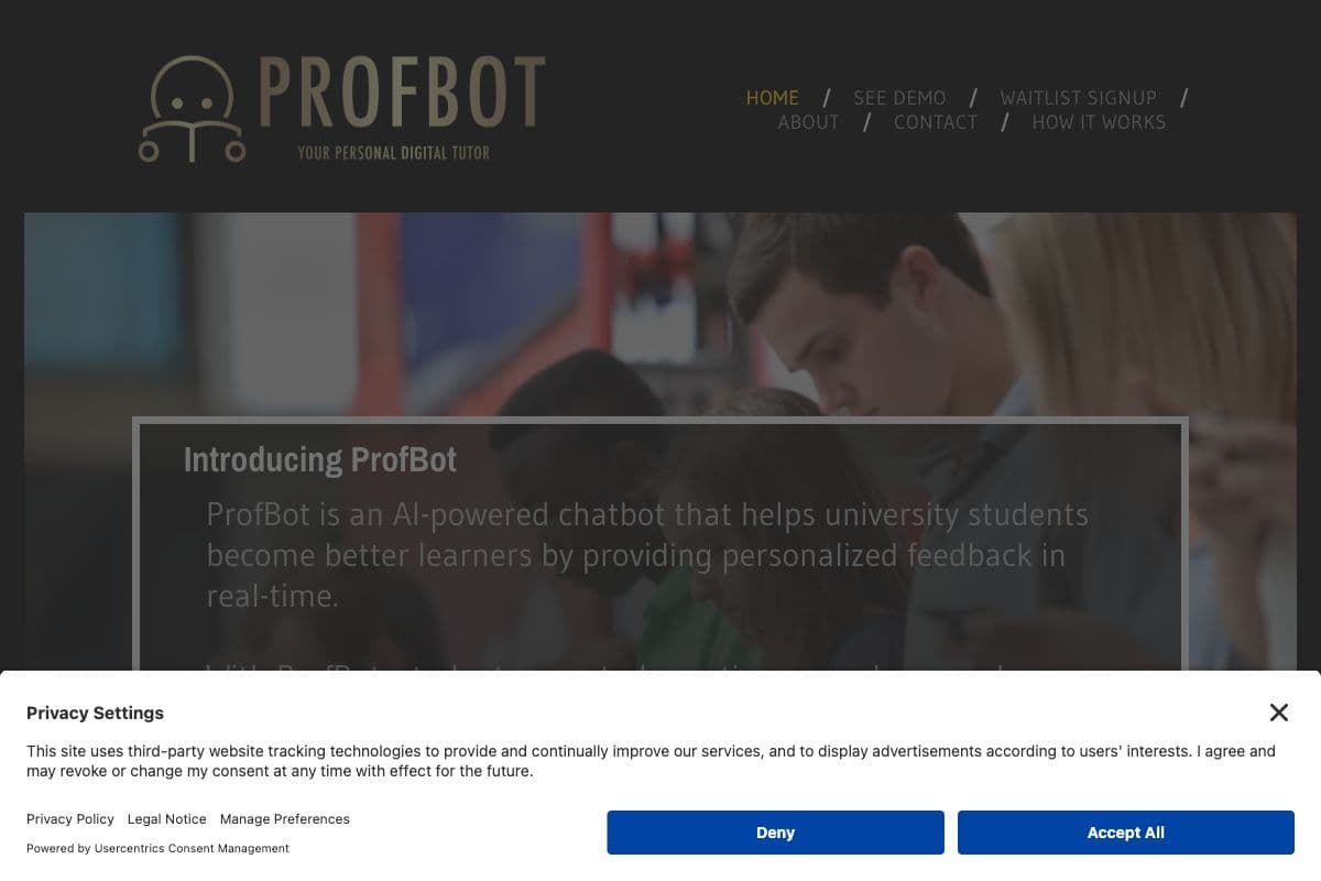 ProfBot - AI-Powered Chatbot for Students