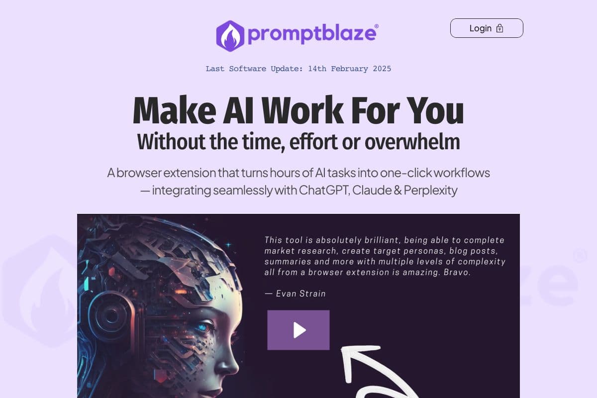 PromptBlaze - Simplify AI Productivity