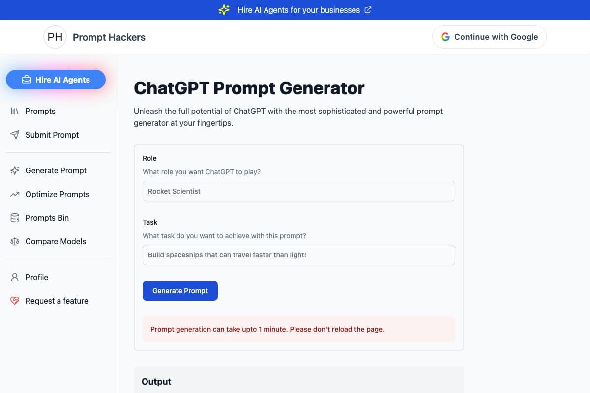 ChatGPT Prompt Generator