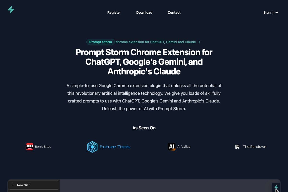 Prompt Storm - Chrome Extension for AI Interaction