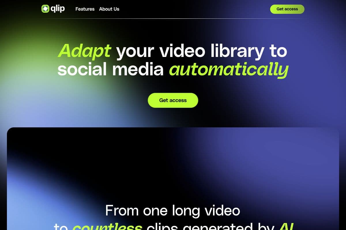 Qlip: AI-Powered Video Adaptation for Social Media