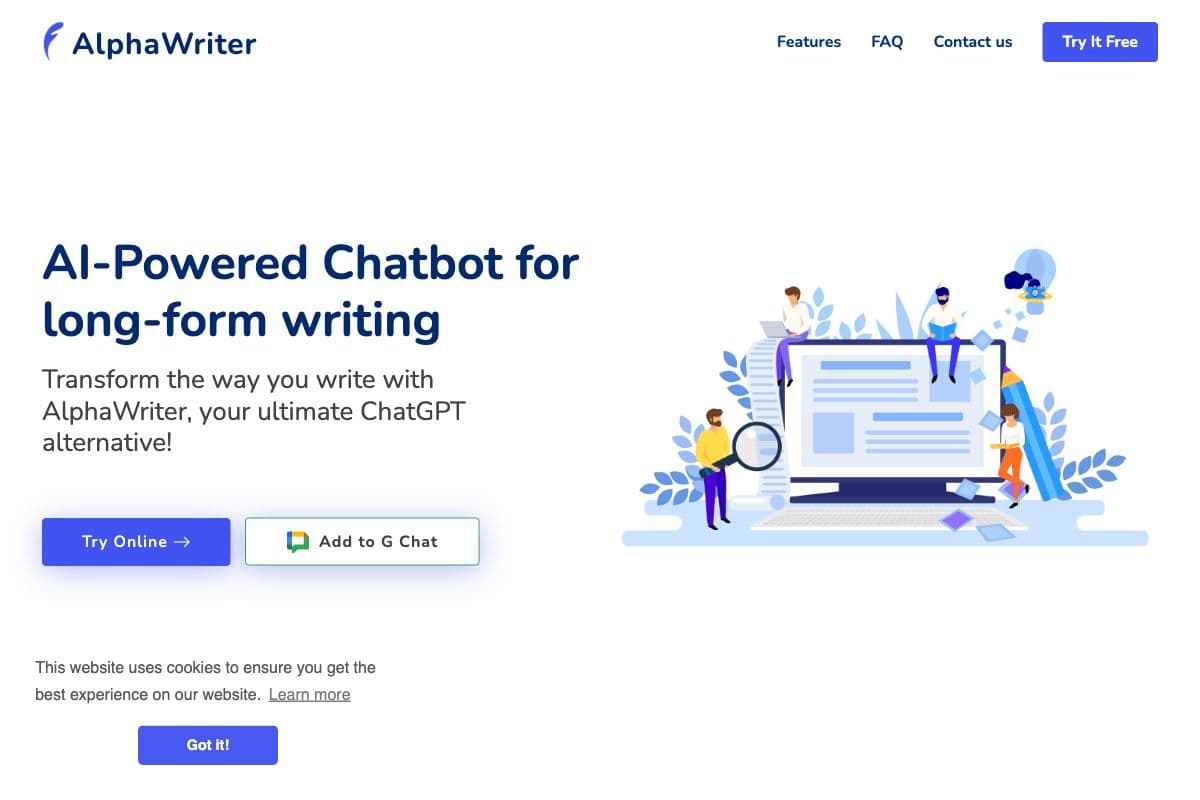 AlphaWriter: AI-Powered Chatbot for Long-Form Writing