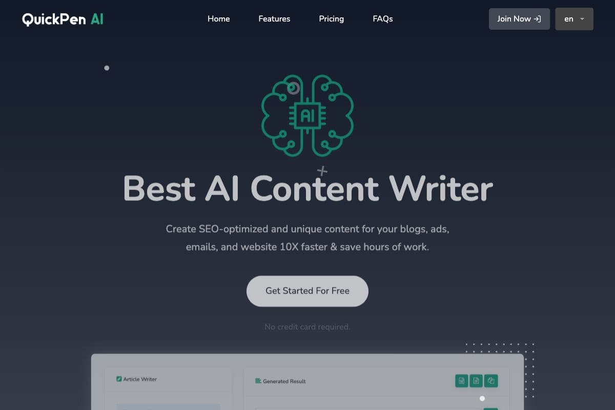 QuickPenAI - Best AI Content Writer