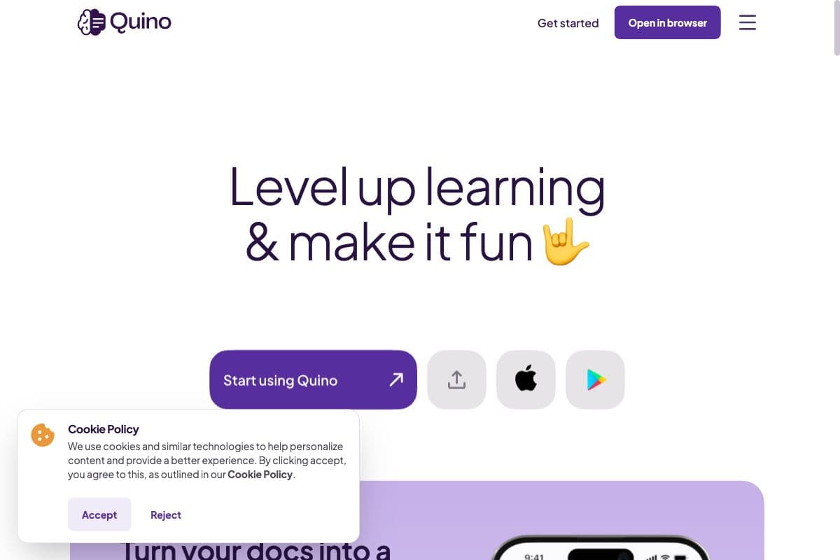 Quino - AI-Powered Interactive Learning Tool