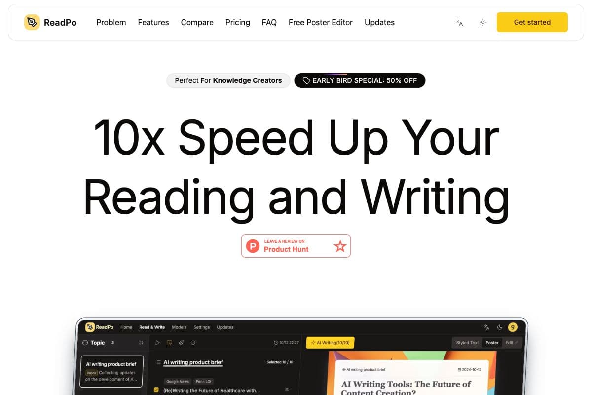 ReadPo: AI-Powered Reading and Writing Assistant