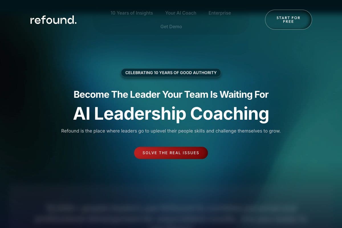 Refound: AI-Powered Leadership Coaching