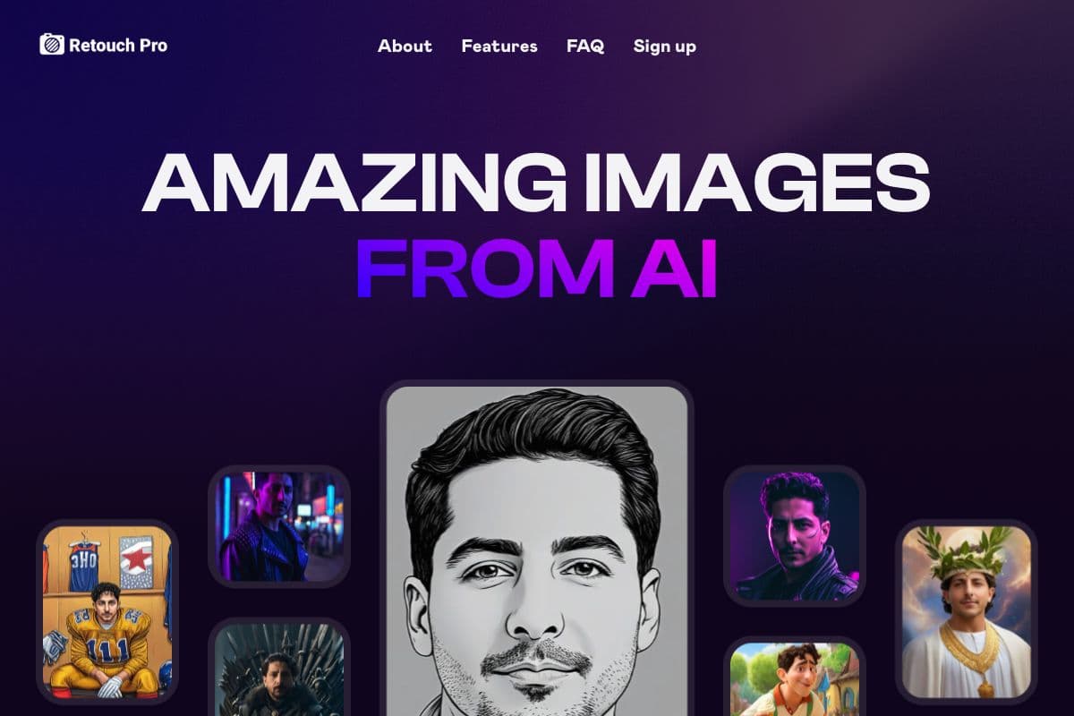 Retouch Pro - AI Image Generation Platform