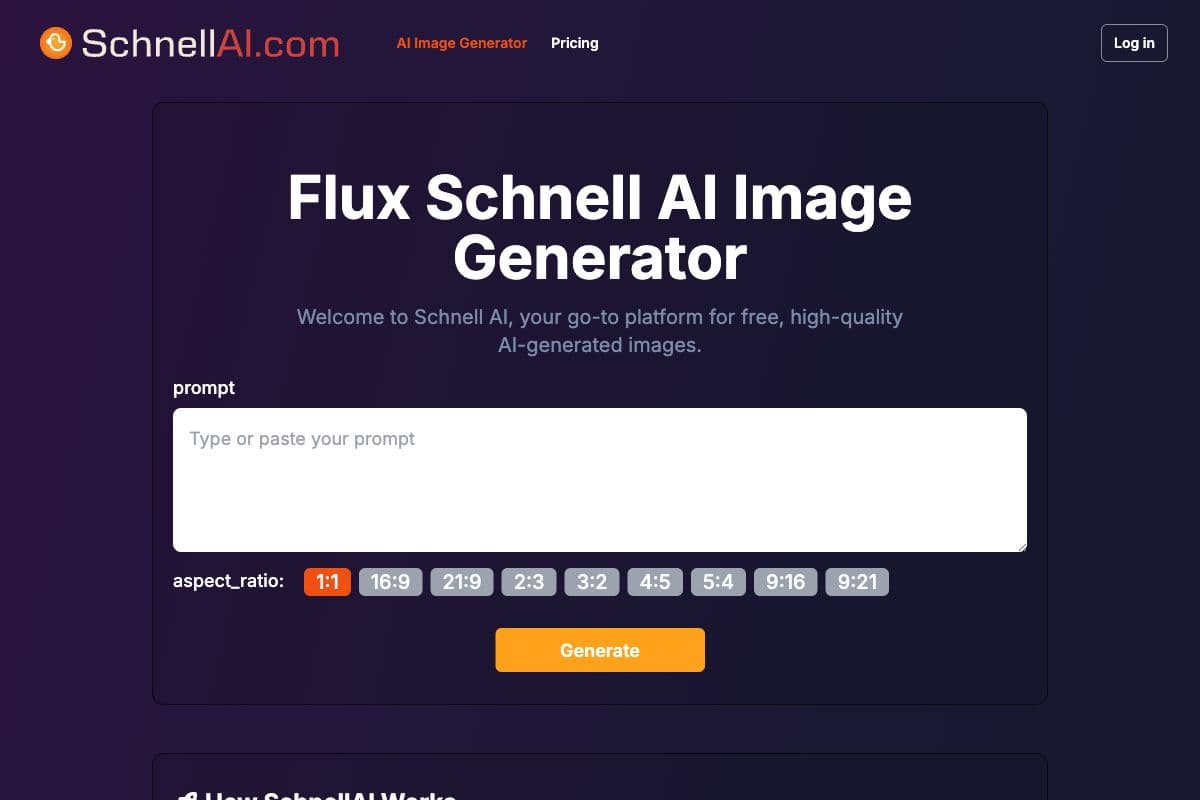 Flux Schnell AI Image Generator