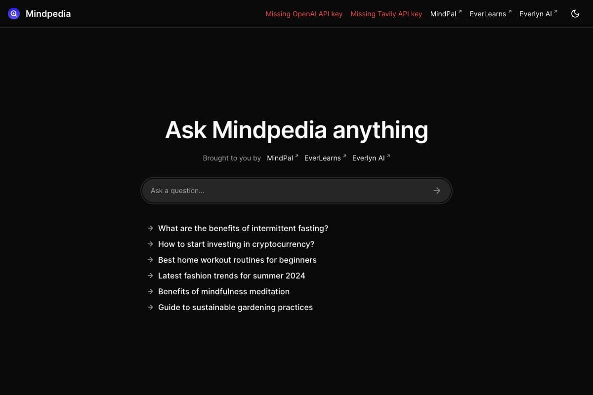 Mindpedia - AI-Powered Information Assistance