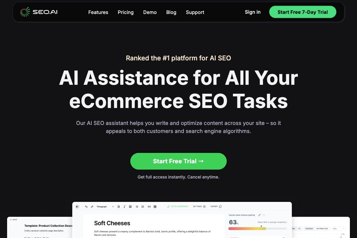 Advanced AI SEO Platform for Optimized Content Creation