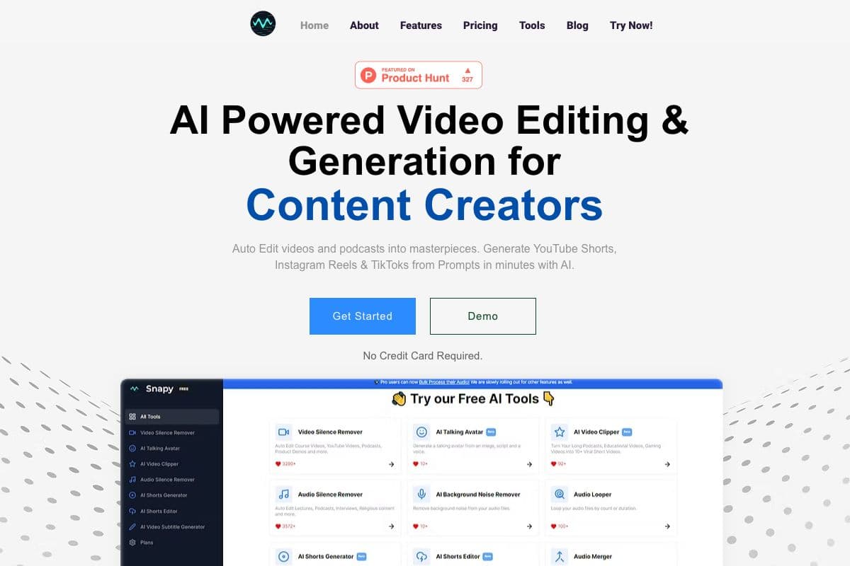 Snapy - Your AI Video Editing Assistant