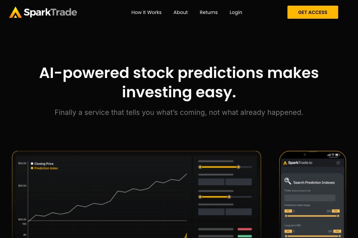 SparkTrade.io: AI-Powered Stock Predictions