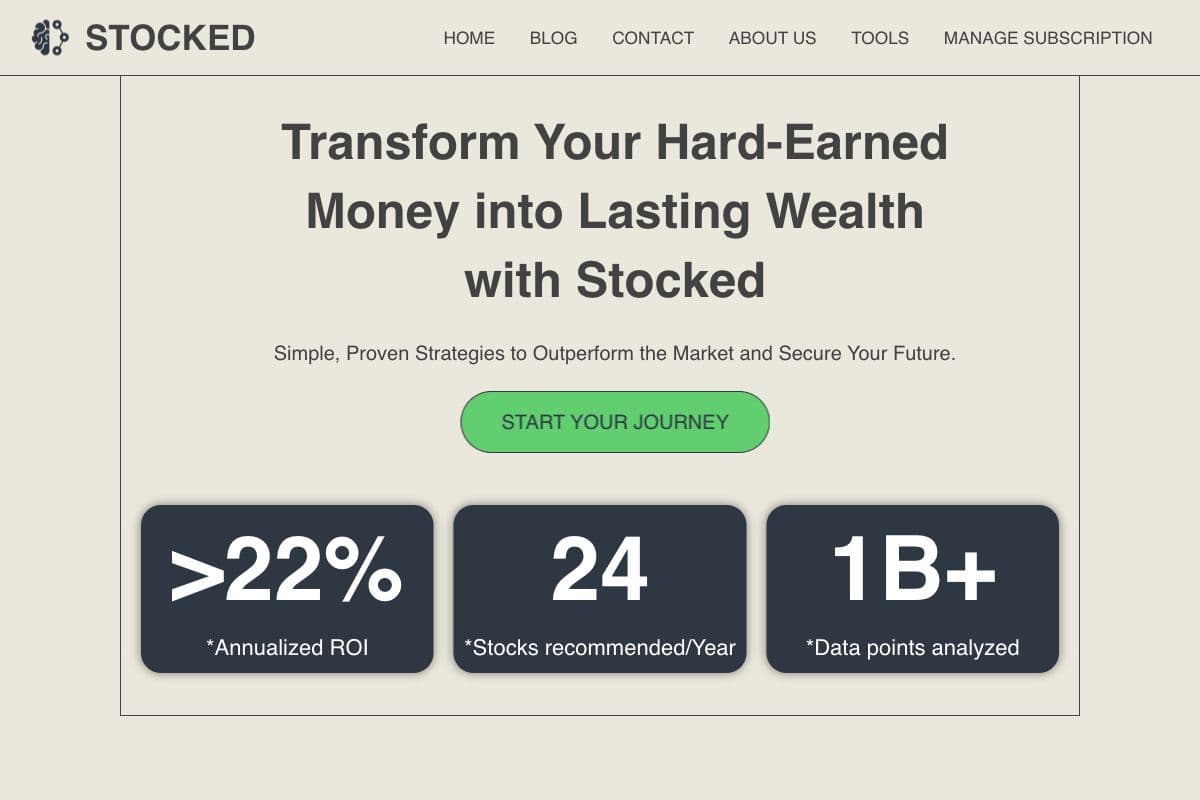 Stocked AI - Transform Your Wealth