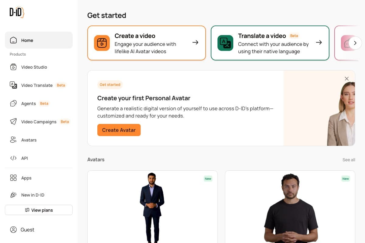D-ID: Engage Your Audience with AI Avatar Videos