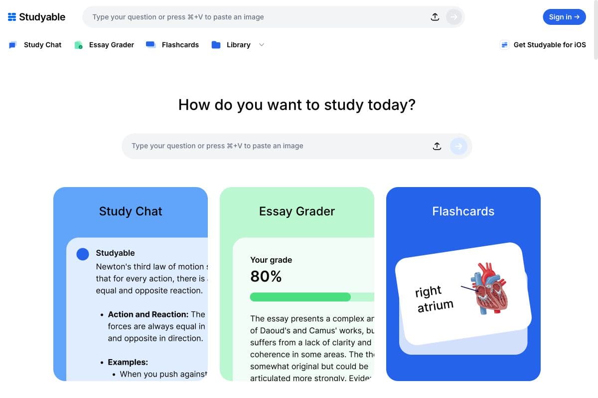 Studyable - Your Educational Assistant