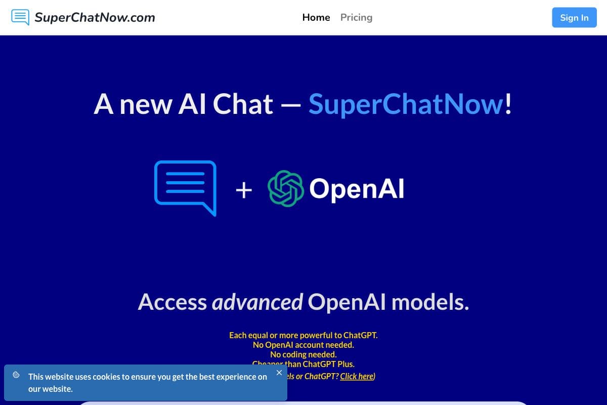 SuperChatNow.com: AI Chat and Content Creation Service